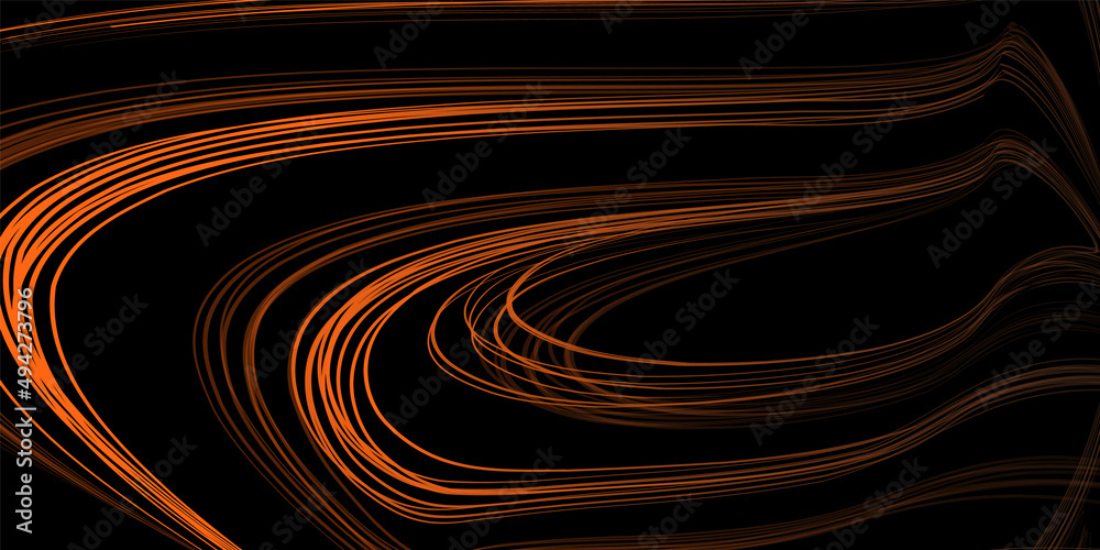 custom made wallpaper toronto digitalAbstract geometric illustration of doodle waves felt-tip pen with gradient on dark background. Abstract gradient background. Cover, wallpaper, flyer design.