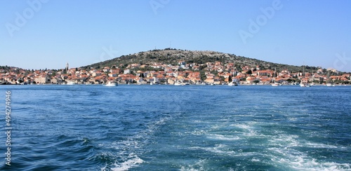 boating away from Murter, to the national park Kornati, Croatia