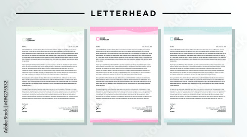 Modern creative letterhead design template