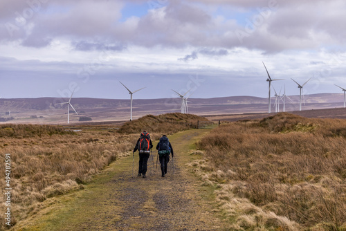 The International Appalachian Trail, North Sperrin Way section/Ulster Way, Dungiven to Castlerock hiking trail. County Londonderry, Causeway coast and Glens, Northern Ireland