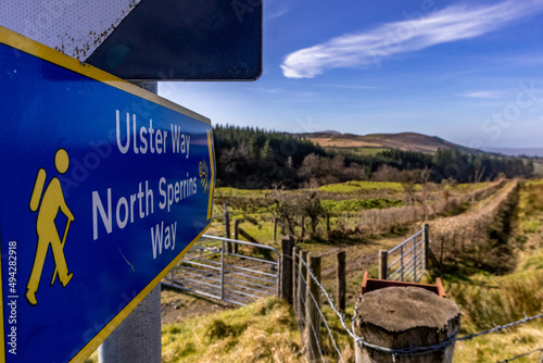 The International Appalachian Trail, North Sperrin Way section/Ulster Way, Dungiven to Castlerock hiking trail. County Londonderry, Causeway coast and Glens, Northern Ireland photo