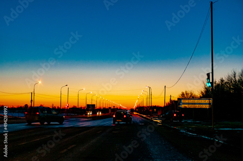 A spring sunset in the suburbs! © Viktor