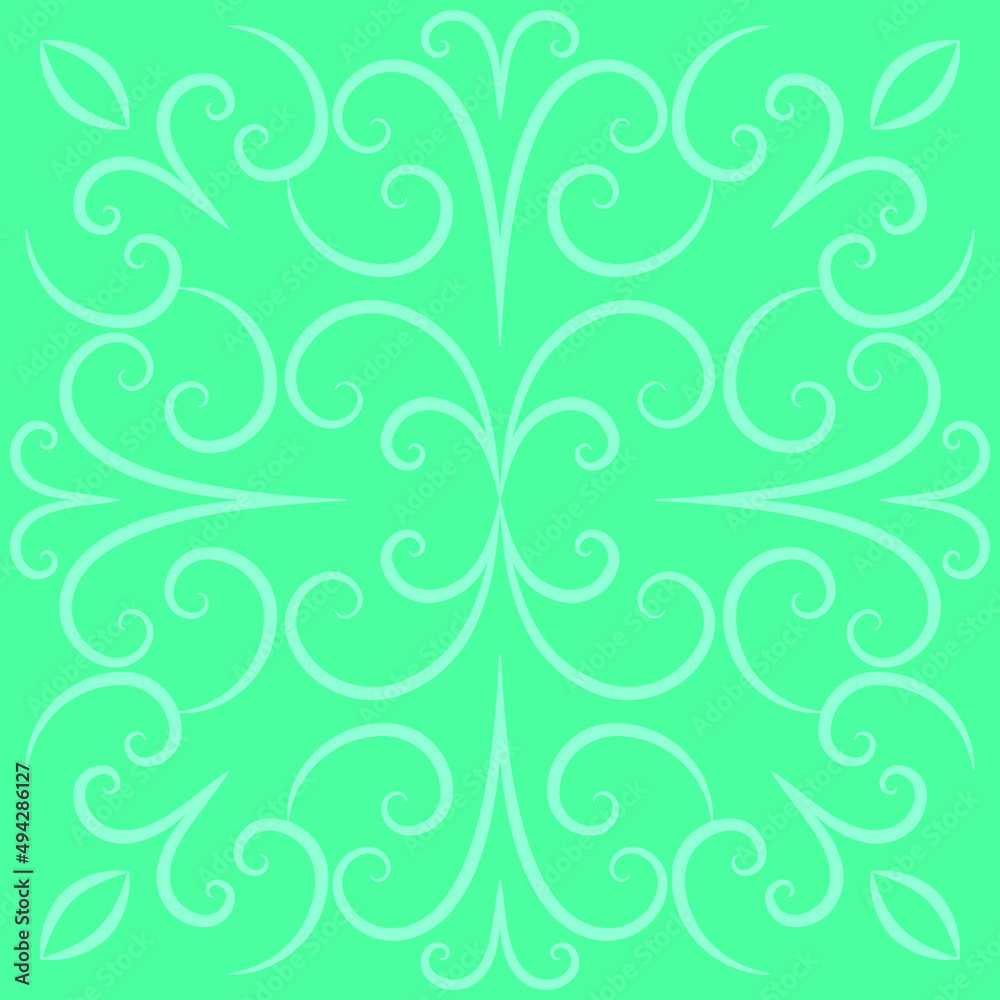 Floral pattern linear monogram background Floral pattern linear monogram background