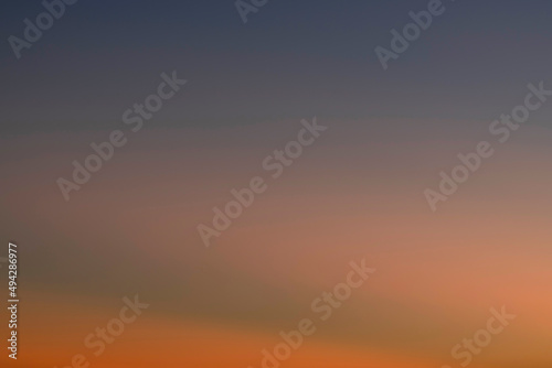 Sky texture gradient from blue to sunset orange For illustration or digital art © EKKAPON