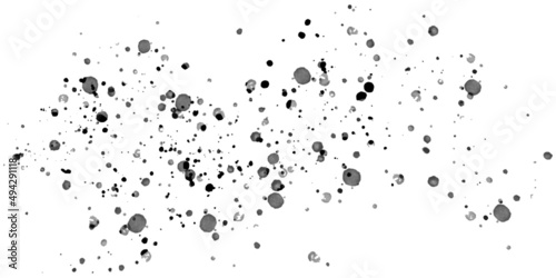 Black watercolor spray  black splats