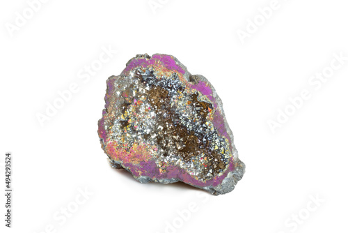 mineral stone isolated on white background raw