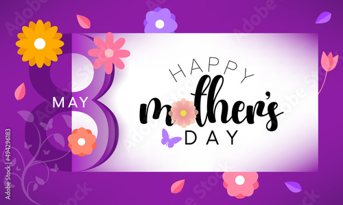 Mother's Day is a celebration honoring the mother of the family, as well as motherhood, maternal bonds, and the influence of mothers in society. It is held on the second Sunday of May. vector art