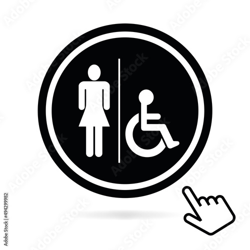 Logo toilettes.