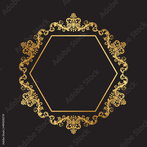 Vintage Damask, Royal Baroque Frame