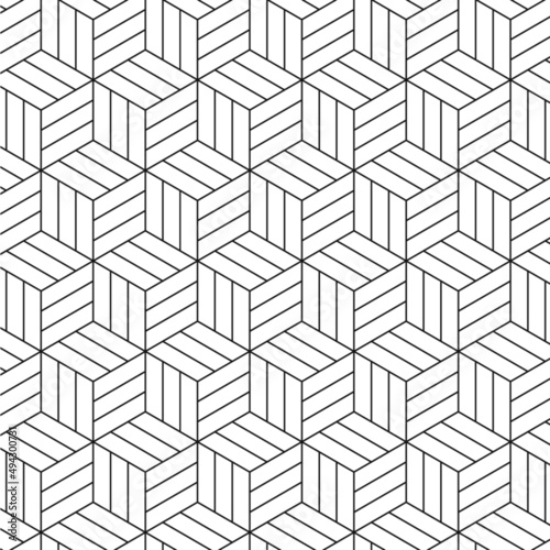 San Kuzushi Japanese B/W Pattern