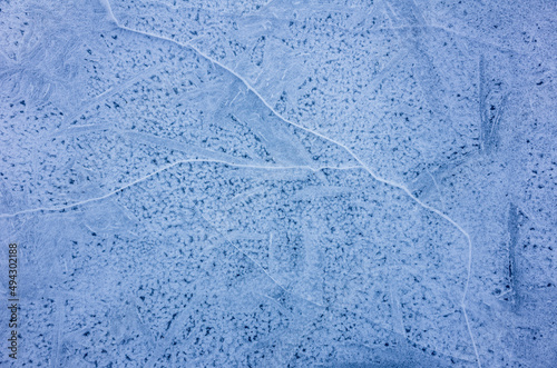 Refrozen Ice Crystals with Cracks, Texture