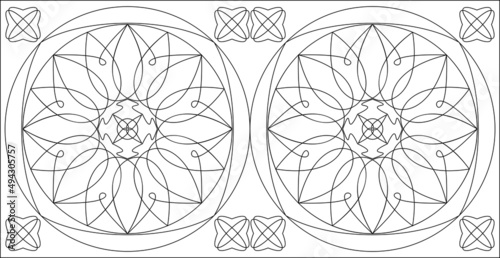 Geometric Coloring Page M_2203011
