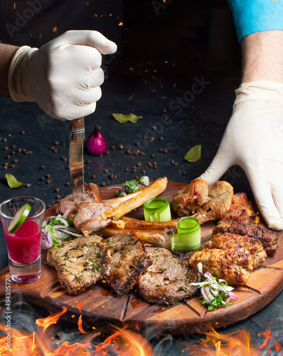 the most traditional Azerbaijani cuisine kebab
