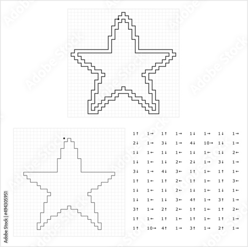 Star Graphic Dictation Drawing M_2203001