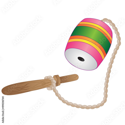 Balero con cuerda y palito