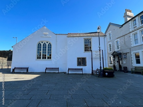 Old Courthouse in street in Beaumaris, Wale