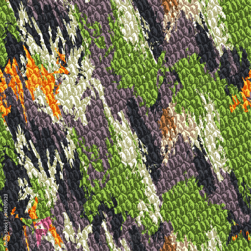 Textile print  pattern. abstract  seamless fabric and digital print pattern. geometric print pattern for textile design and fabrics.