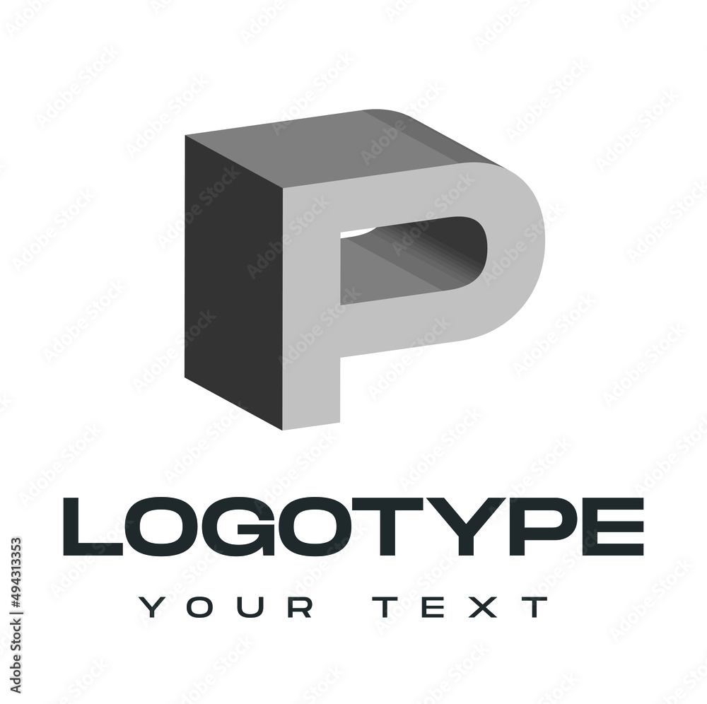 Letter Logo, 3D Logo, 3D Letters, Initial Logo, Monogram, Logo for Business, Alphabet Logos
