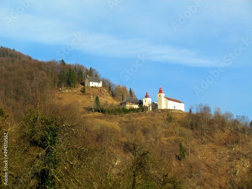 Church of St Primoz and Felicija and church of St Peter at Visoko pasture near Kamnik in Slovenia