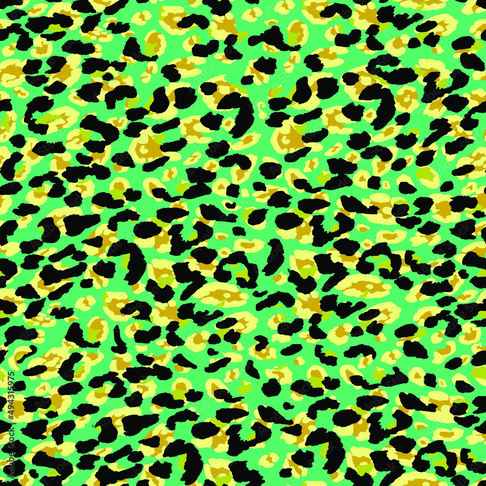Obraz premium Textile print pattern. abstract leopard seamless fabric and digital print pattern.