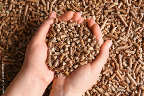 Female hands with pile of w...