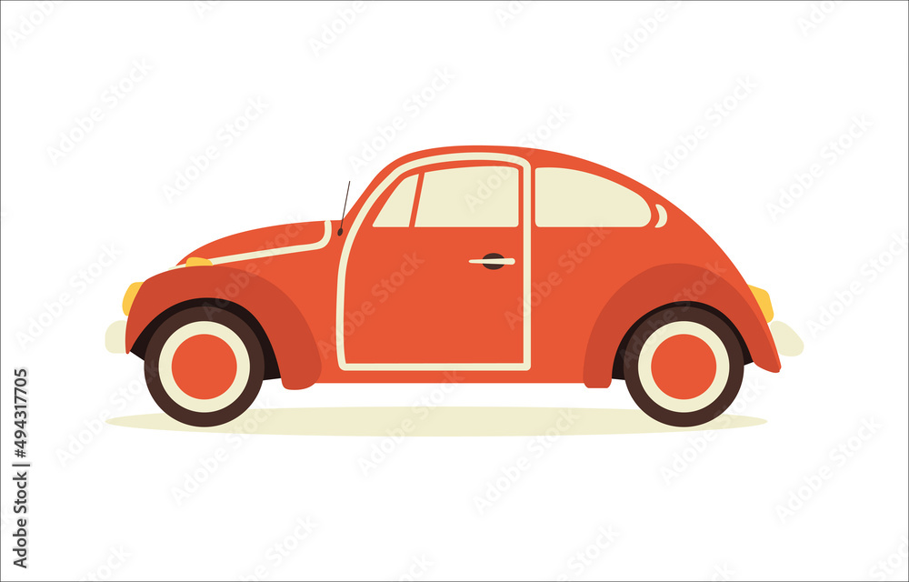 Fototapeta premium Retro car. Vector