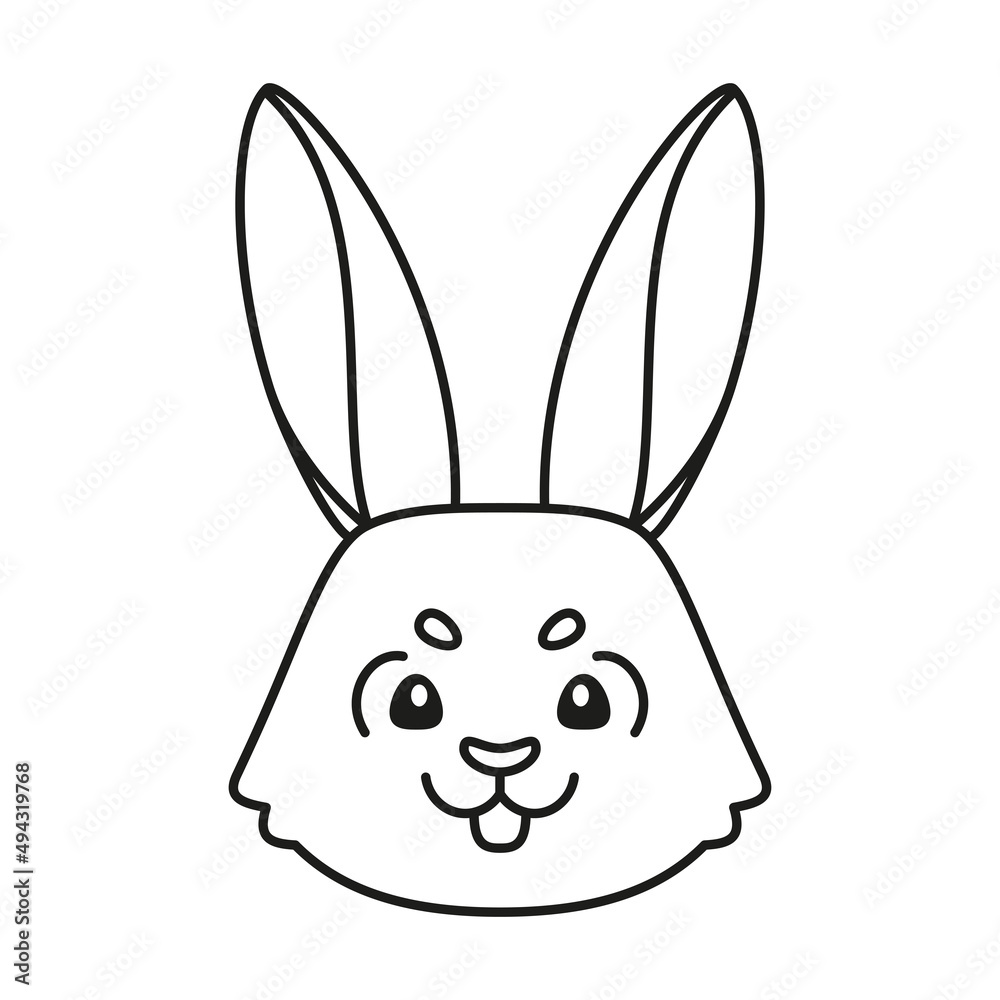 Isolated cute rabbit avatar Zodiac sign Vector illustration Isolated cute rabbit avatar Zodiac sign Vector illustration