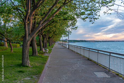 Danube garden in Bulgarian town Silistra. photo