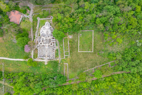 Ruins of a round church at Veliki Preslav, Bulgaria. photo