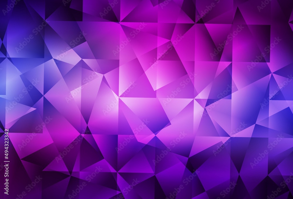 Light Purple, Pink vector polygonal template. Light Purple, Pink vector polygonal template.