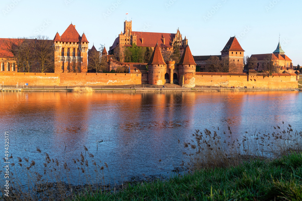 Fototapeta premium Malbork Castle, capital of the Teutonic Order in Poland