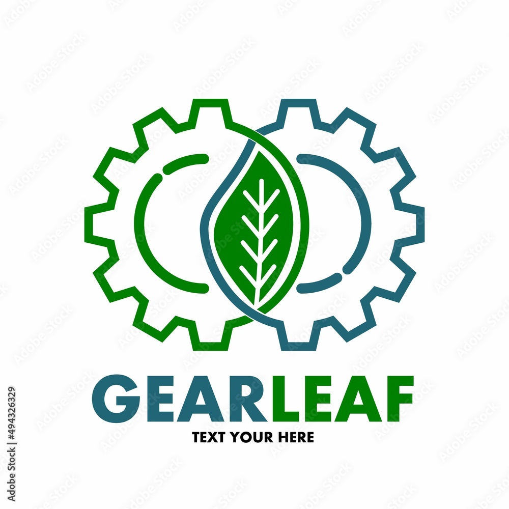 Gear Leaf Technology Vector Logo Template. Design suitable for industrial and ecology. Gear Leaf Technology Vector Logo Template. Design suitable for industrial and ecology.