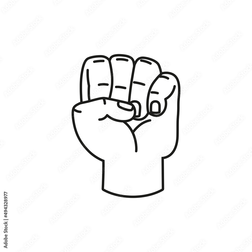 Isolated hand cartoon outline icon doing a gesture Vector illustration Isolated hand cartoon outline icon doing a gesture Vector illustration