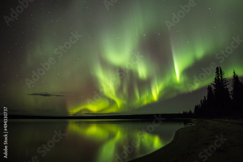 Beautiful shot of the northern lights