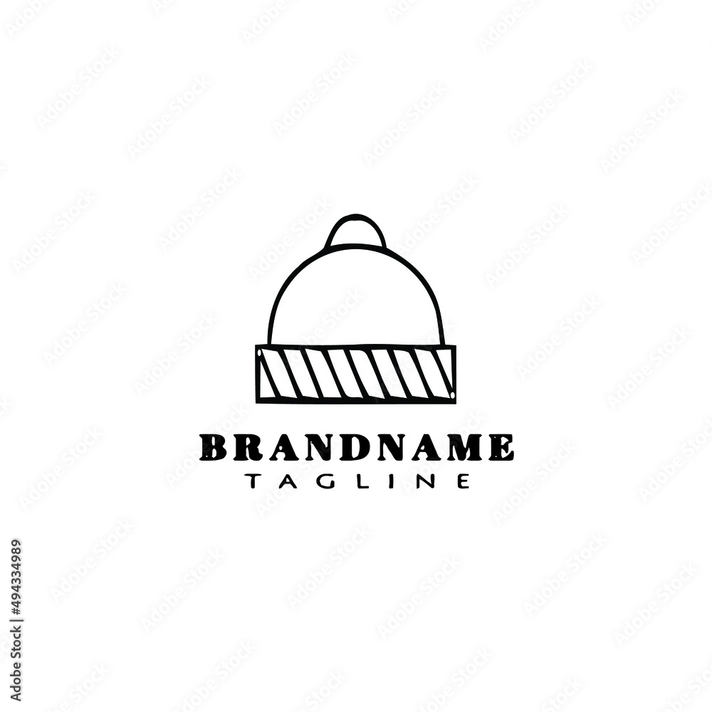 bonnet logo design template icon black isolated vector illustration bonnet logo design template icon black isolated vector illustration