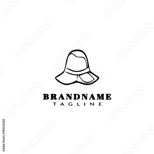 Obraz na płótnie kentucky derby hats logo icon cartoon design template black isolated vector illustration w salonie