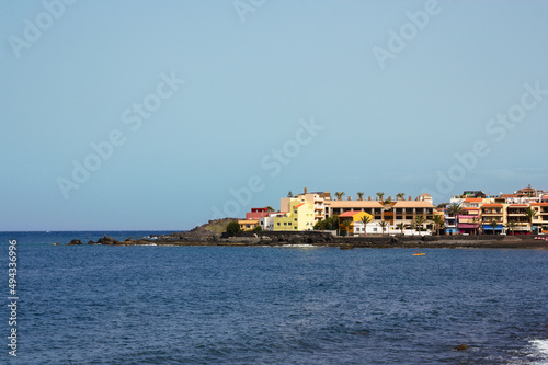 Landscape of the coastal area of Valle Gran Rey on the island of La Gomera, Canary Islands