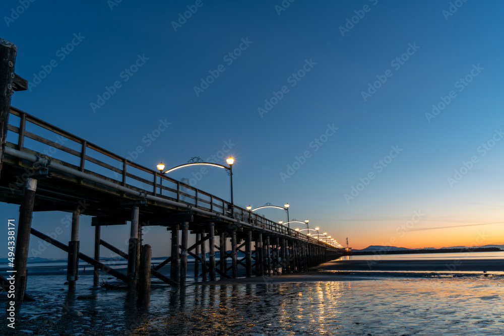 bridge at sunset