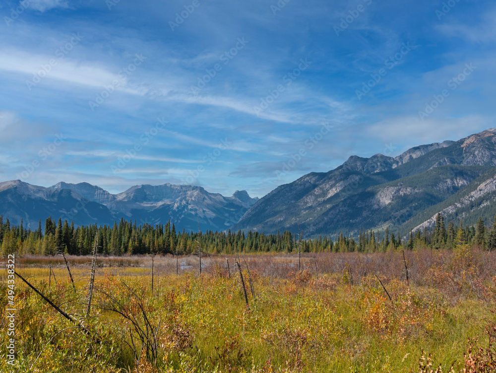 Scenic view of mountains in Banff national park, Alberta, Canada