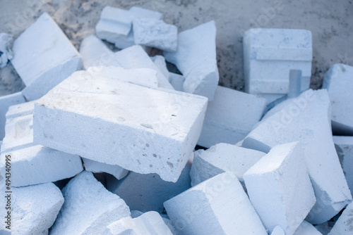 gypsum brick white construction gas block for building a house