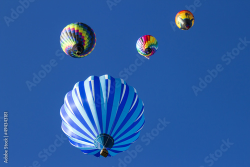Air Balloons on a blue sky background at the 2019 Albuquerque International Balloon Fiesta photo
