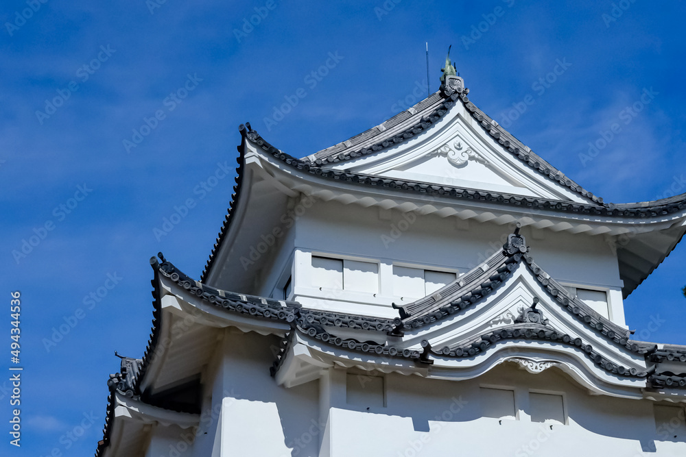 Scenery of southwest corner watchtower called Seinan-sumi Yagura, one of building at Nagoya Castle.