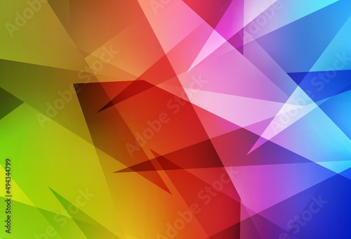 Light Multicolor vector pattern with polygonal style.