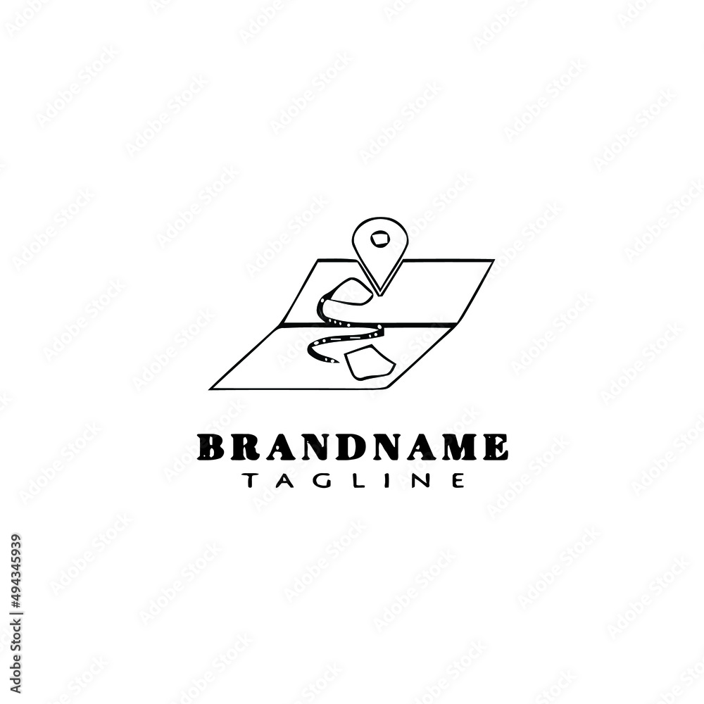 maps paper logo icon design template vector illustration maps paper logo icon design template vector illustration