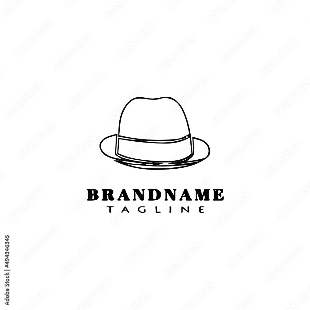panama hat logo cartoon icon design vector panama hat logo cartoon icon design vector
