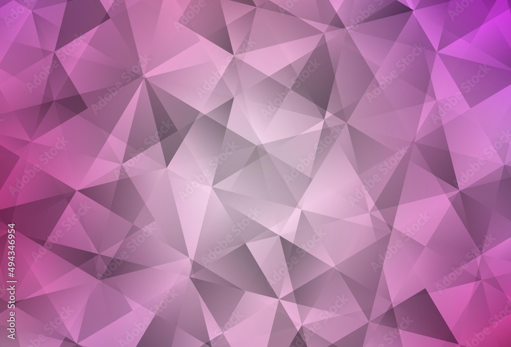 Light Pink vector triangle mosaic template. Light Pink vector triangle mosaic template.