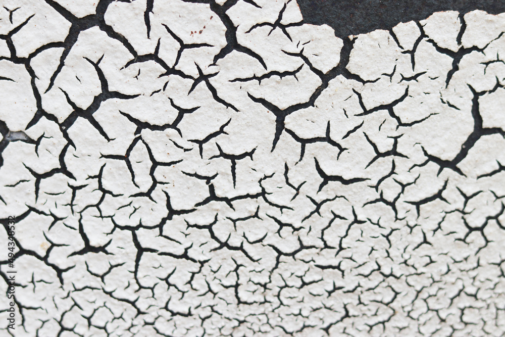 Fototapeta premium Abstract black and white cement wall background texture with copy space. Surface of concrete texture in two tone background colors.