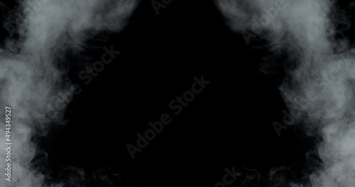 The frame is made of a dust explosion.