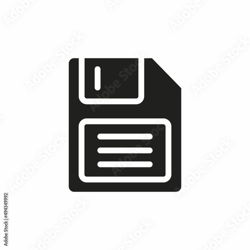 Save icon vector. Save flat style isolated on a white background - stock vector.	