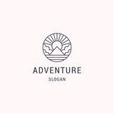 Adventure logo icon design template vector illustration